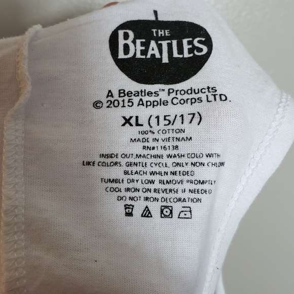 The Beatles Let It Be Rock Band Junior XL Tank Top - Picture 3 of 5